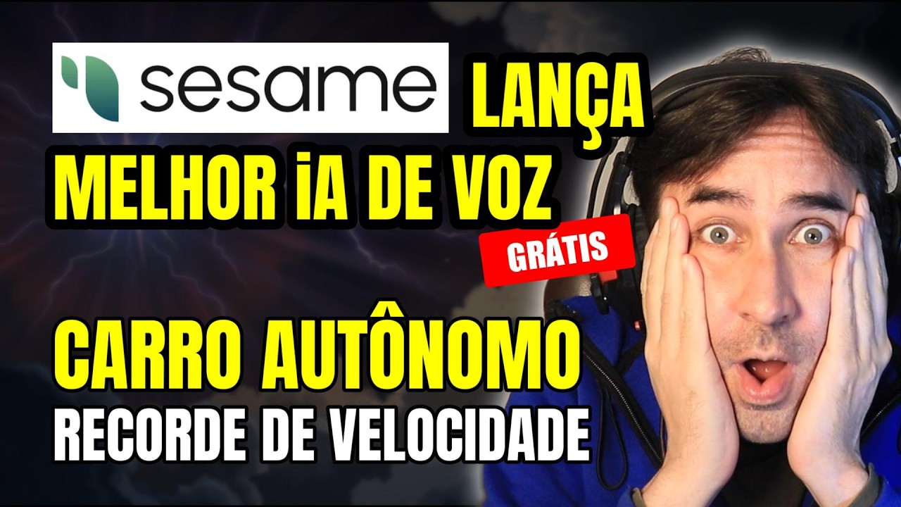 MELHOR iA Para Voz Em Tempo Real, Recorde De Velocidade De Carro Autônomo, Browser Operator Vem Aí