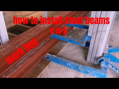 Installing steel beams rsj