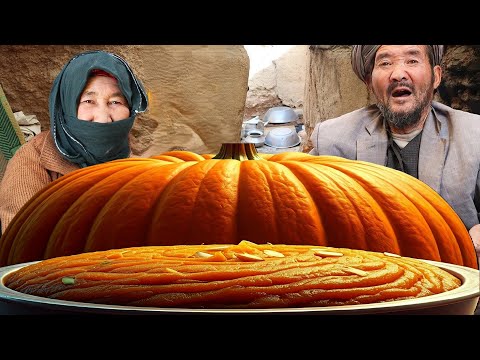 Pumpkin Halwa: A Luxurious Afghan Recipe from a -20°C Cold Cave Home