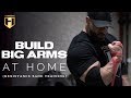 BUILD BIG ARMS AT HOME (resistance band training) | Fouad Abiad