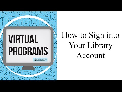 How To Sign Into Your Library Account Tutorial