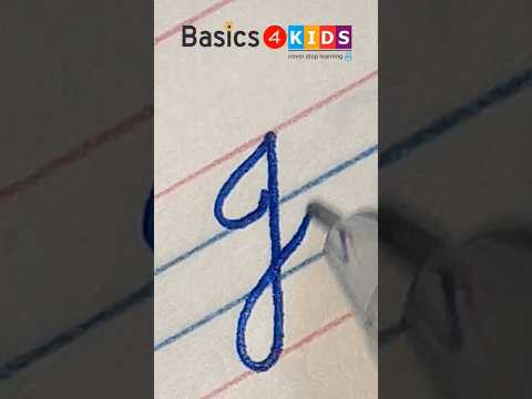 Capital Cursive letter J | Capital Letter 'J' Cursive Handwriting | Cursive Writing | @Basics4Kids