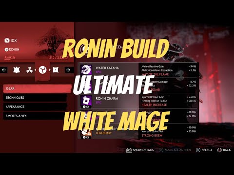 Ghost of Tsushima legends | Ronin Ultimate White Mage (INSANE HEAL & RESOLVE)