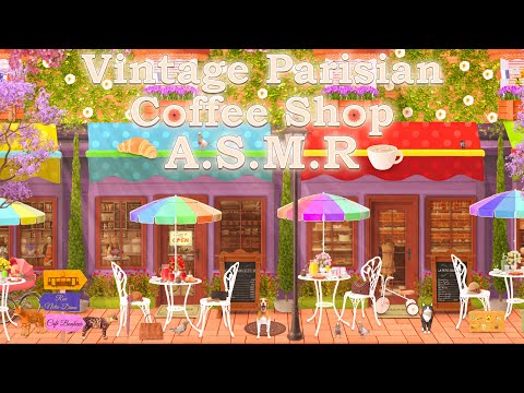 Cozy Spring Café Ambience ☕ ASMR ☕ Sip & Relax On A Sunny Morning At A Parisian Street Coffee Shop 🌞