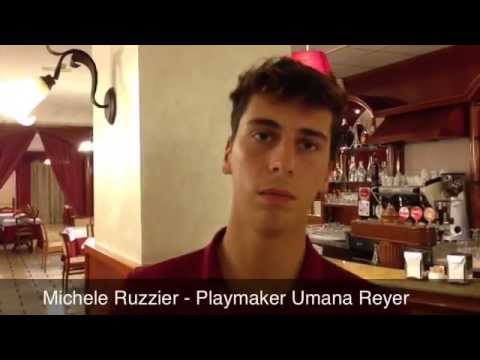 Michele Ruzzier dopo la partita contro l'Acea Roma