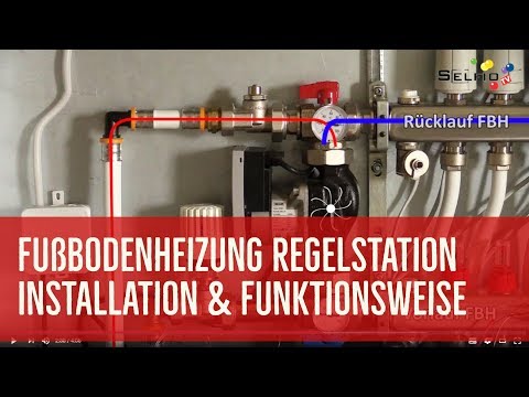 Underfloor heating compact control station mixing station Selfio