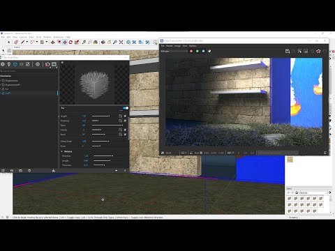 VRAY Sketchup Videocourse - 15 - Mapping, Projection Utilities, Triplanar, Rounded Edges, Grass, Fur