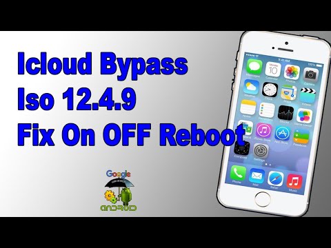 Icloud Bypass | Iphone 5s  | Ios 12.4.9 | Fix On OFF Reboot