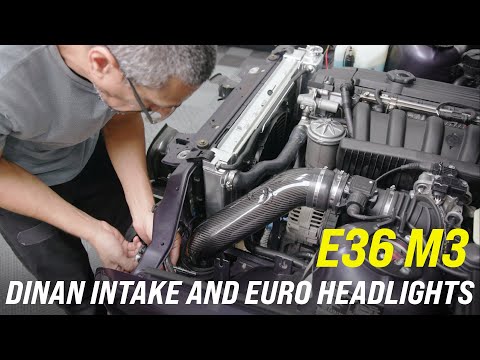 E36 M3 - Dinan Throttle Body, Intake and Euro Headlight Install