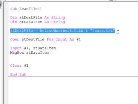 1 Introduction to Programming with VBA The Integrated Development Environment