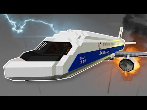 Luxury Airplane Crash in Shark Infested Waters! - Stormworks Multiplayer Gameplay