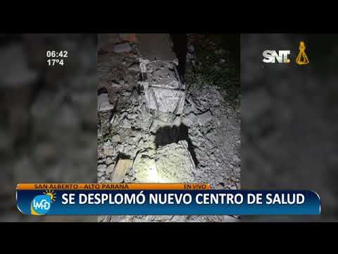 Centro de Salud en construcción colapsa en San Alberto, Alto Paraná