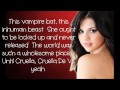 Selena Gomez Cruella De Vil Lyrics