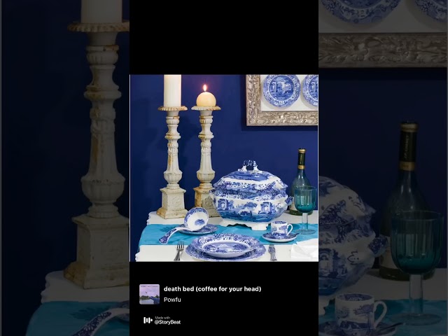 Vídeo relacionado con Spode - Taza de té y platillo italianos (4 unidades), color azul