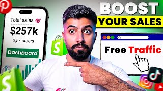How To Get FREE Traffic To Your Shopify Dropshipping Stores | 2025 New Methods