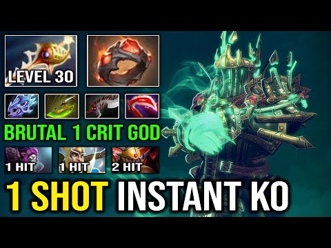 1 SHOT KING IS BACK Overpower Level 30 Mid Wraith King Instant Delete vs Godlike Riki Carry Dota 2
