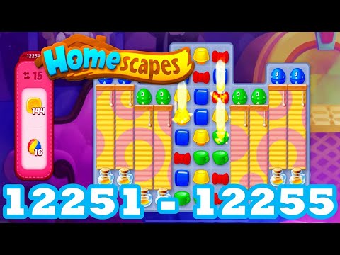 Homescapes Level 12251 - 12250 HD 3 - match puzzle Gameplay | android | IOS | 12252 | 12253 | 12254