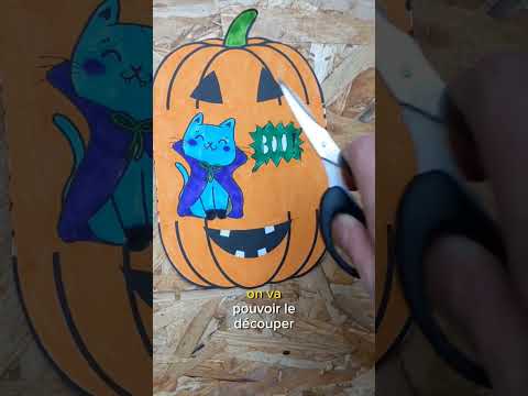 coloriages halloween pop up à imprimer gratuitement a faire avec les enfants sur manzabull.fr