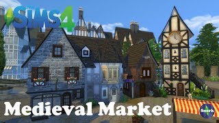 Medieval Market - Sims 4 Speed Build