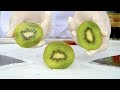 How To Make KIWIFRUIT Ice Cream Rolls