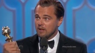 Речь Леонардо ДиКаприо на Золотом Глобусе 2016 (рус суб) / Dicaprio's speech Golden Globe 2016
