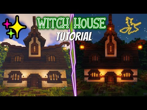 How to build a witch house in minecraft tutorial | Halloween