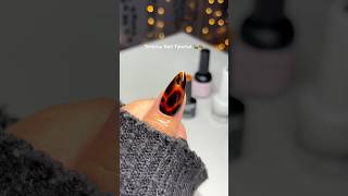 easy tortoise nails for fall 🍂 #nails #fallnaildesigns #fallnails #nailtutorial #diynails #nailart