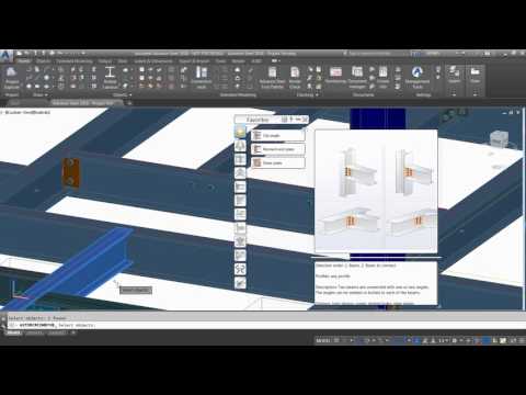Getting Started with Advance Steel: Part 5 - Inserting parametric steel connections