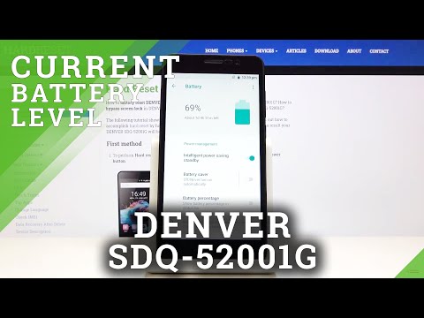 Activate Battery Indicator & Change Battery Percentage View - DENVER SDQ-52001G