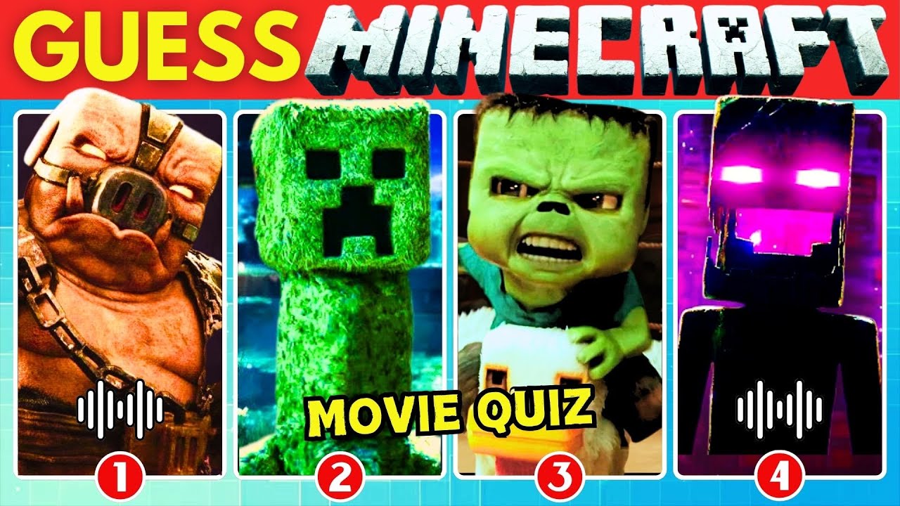 Guess Minecraft Movie Characters by Their Voice & Emojis #2 ~ Ultimate Minecraft Movie Quiz 🎬💥🎮
