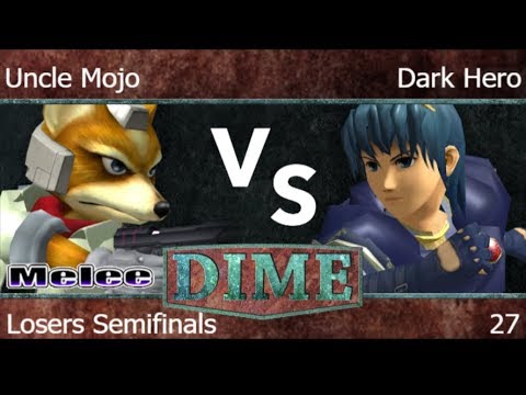 DIME 27 - FX | Uncle Mojo (Fox) vs Dark Hero (Marth) Losers Semifinals - Melee