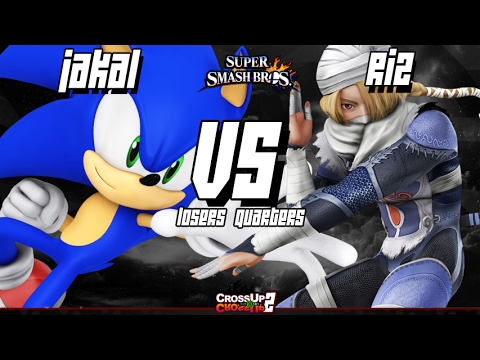 CROSSxUP 2 Smash 4 -  HBA| Riz (Shiek) Vs. ECG| JaKaL (Sonic) - Losers Quarters