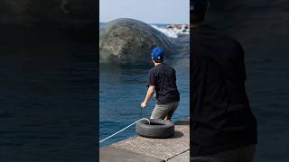 海で巨大な生き物が… #海