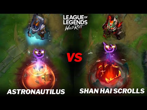 Nautilus Shan Hai Scrolls VS Astronautilus Skins Comparison Wild Rift