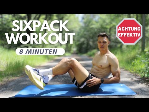 8 Minuten Sixpack Workout für Anfänger | Effektives Bauchtraining