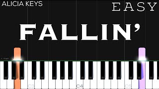 Alicia Keys - Fallin’ | EASY Piano Tutorial