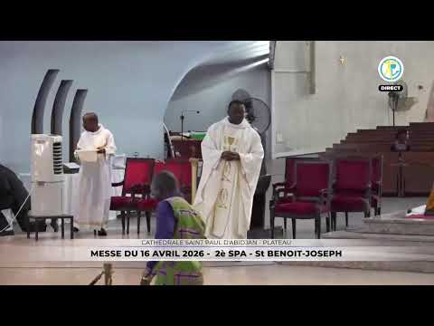 Messe de 12h30 du 16 avril 2026 en direct de la Cathédrale Saint Paul d'Abidjan - Plateau