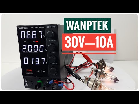 Wanptek DPS3010U regulowany zasilacz DC 30V, 10A, 300W, szybkie ładowanie USB, TEST, Recenzja