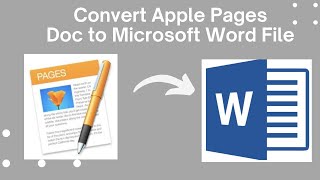 How to Save Apple Pages Document As A Microsoft Word File