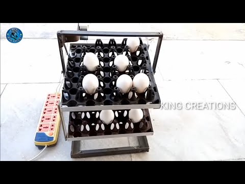 Home made Egg Turner, automatic egg Turner, egg Turning tray