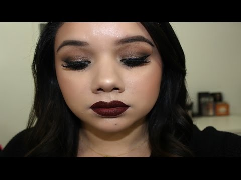 New Years Eve Glam Makeup Tutorial | 2 Lip Options Video