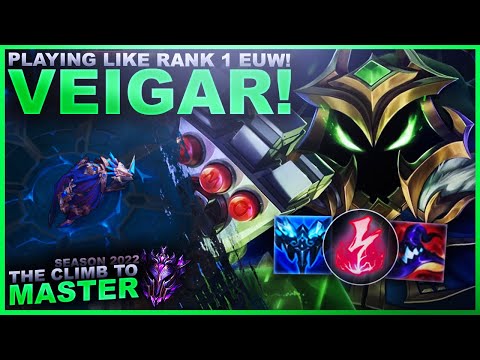 PLAYING VEIGAR LIKE RANK 1 EUW! - Climb to Master | League of Legends