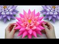 BIG PAPER FLOWERS Making 3D Origami Flower DIY