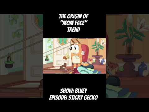 Mom face origin #bluey #trend #season2 #blueyseason2 #momface #shorts