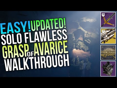 HOW ANYONE CAN EASILY SOLO FLAWLESS GRASP OF AVARICE DUNGEON! EASY UPDATED WALKTHROUGH! [DESTINY 2]
