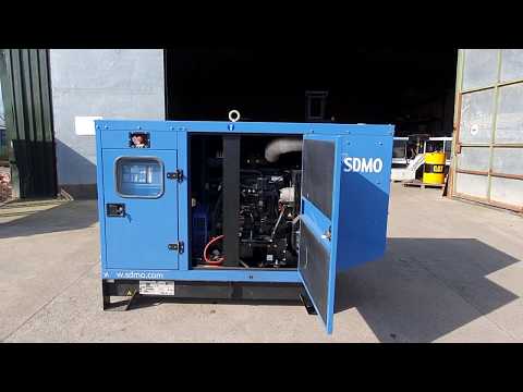 **Check this generator out!** SDMO JS80K 88 kVA John Deere Silent Diesel Generator for sale