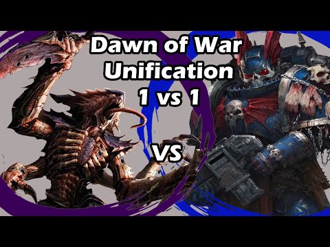 Dawn of War Unification: 1 vs 1 Night Lords (Vrax) vs Tyranids (GabPR)
