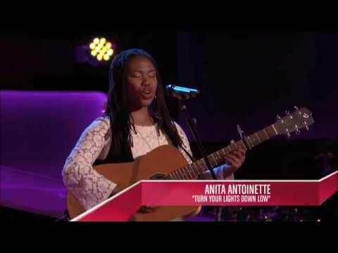 The Voice Audition - Anita Antoinette singing Bob Marley feat. Lauryn Hill Turn Your Lights Down Low