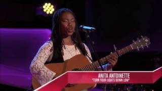 The Voice Audition - Anita Antoinette singing Bob Marley feat. Lauryn Hill Turn Your Lights Down Low