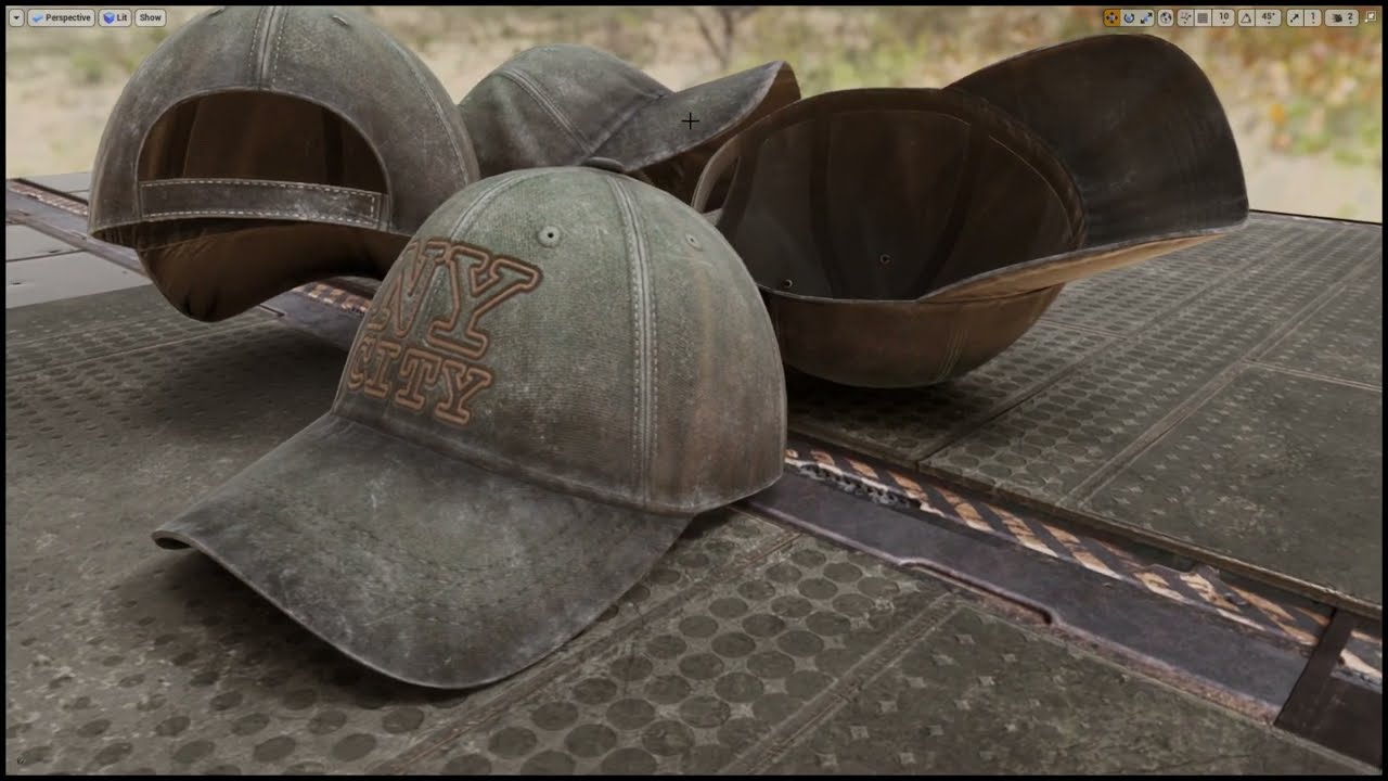 Baseball Cap - Low poly 3D model